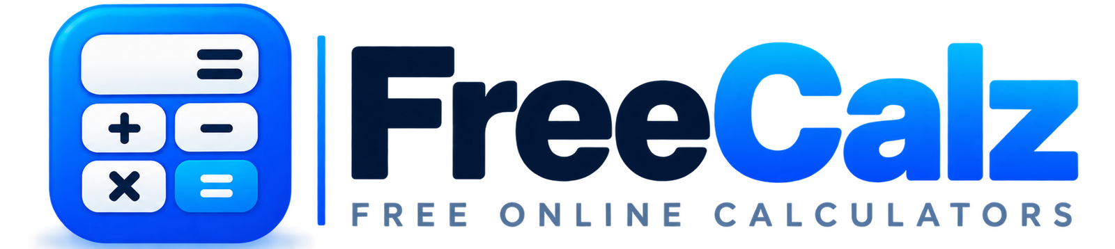 FreeCalz logo for free online calculators